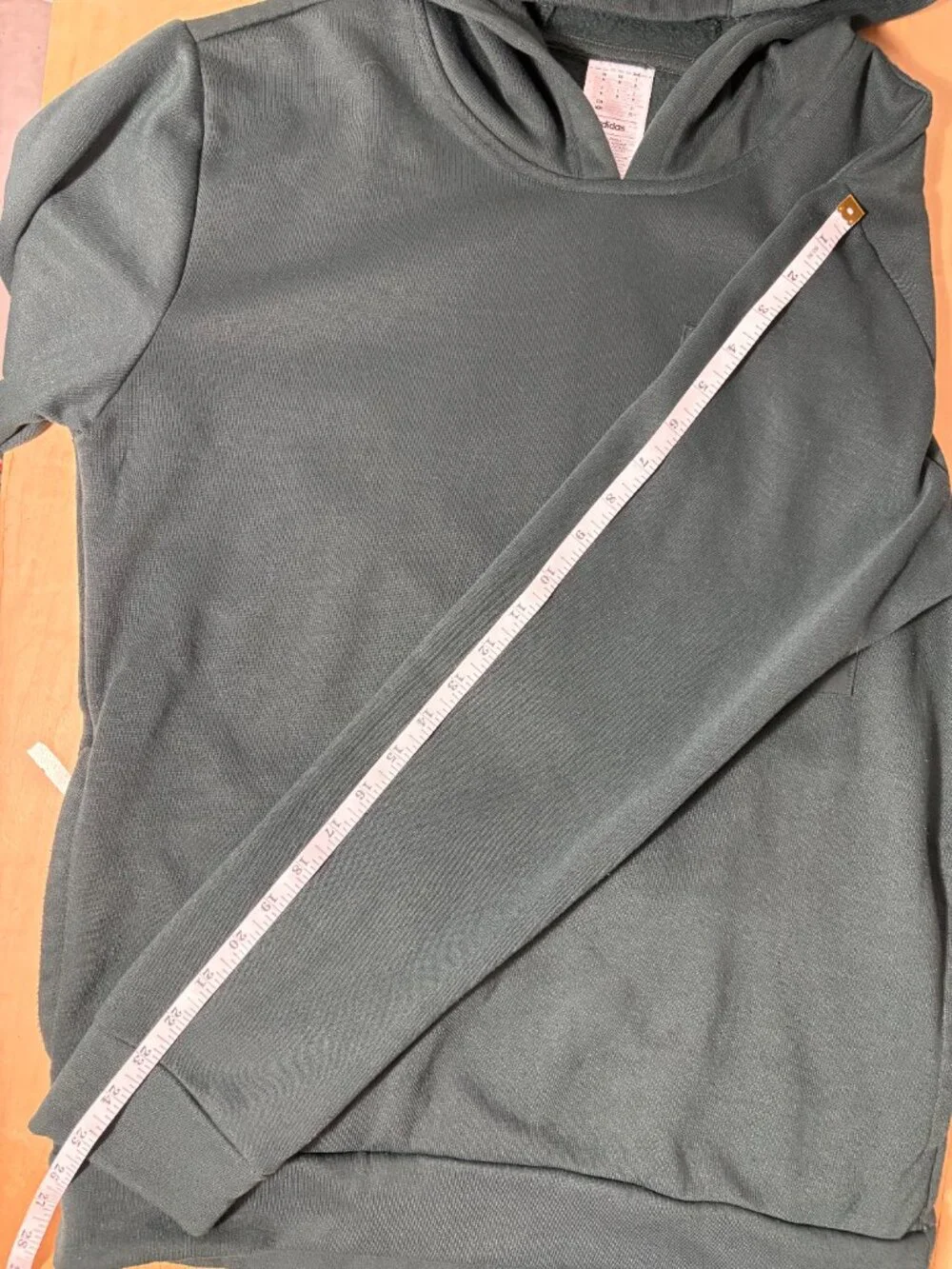 Adidas Men’s Forest Green Zip Pocket Fleece Hoodie M